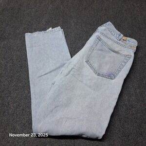 The Gap 1969 Button Fly Denim Jeans Mens Size 34x32 Stone Wash Taper Leg 90s‎